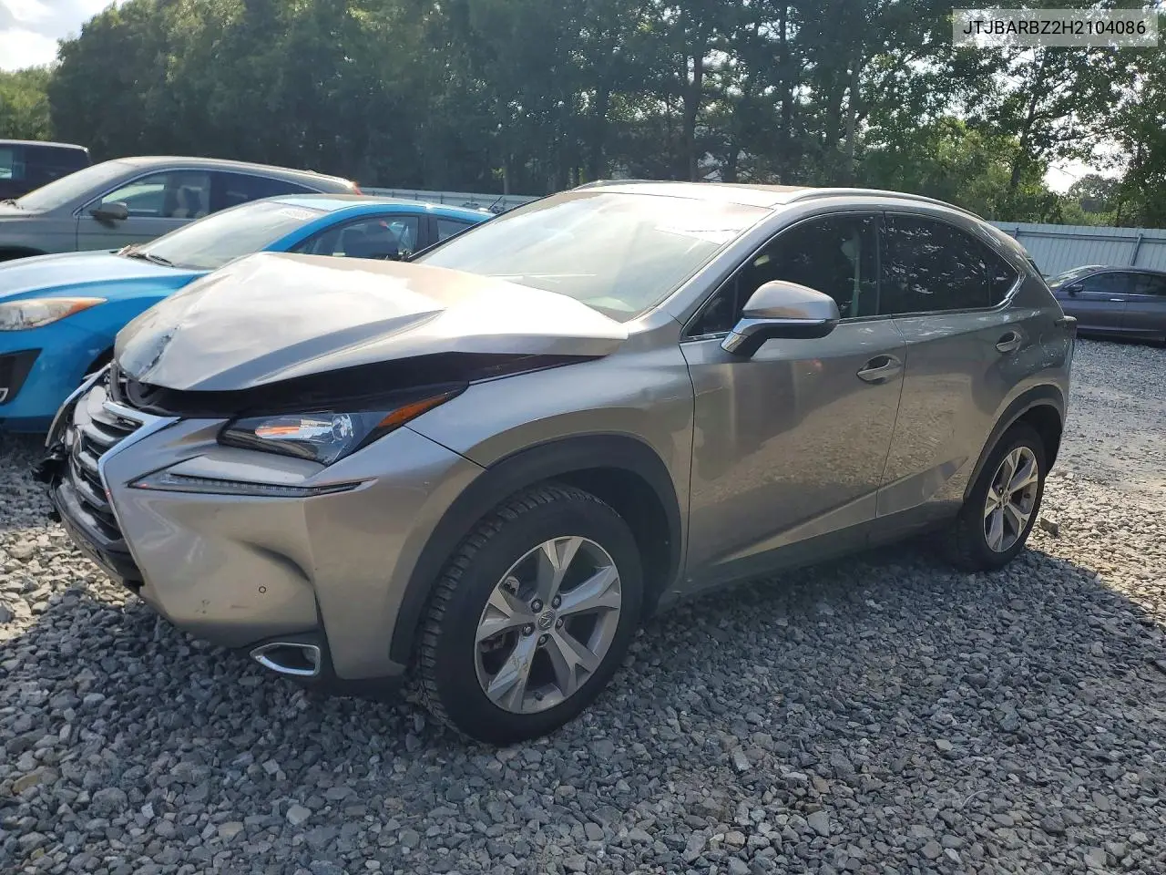 2017 Lexus Nx 200T Base VIN: JTJBARBZ2H2104086 Lot: 60262336
