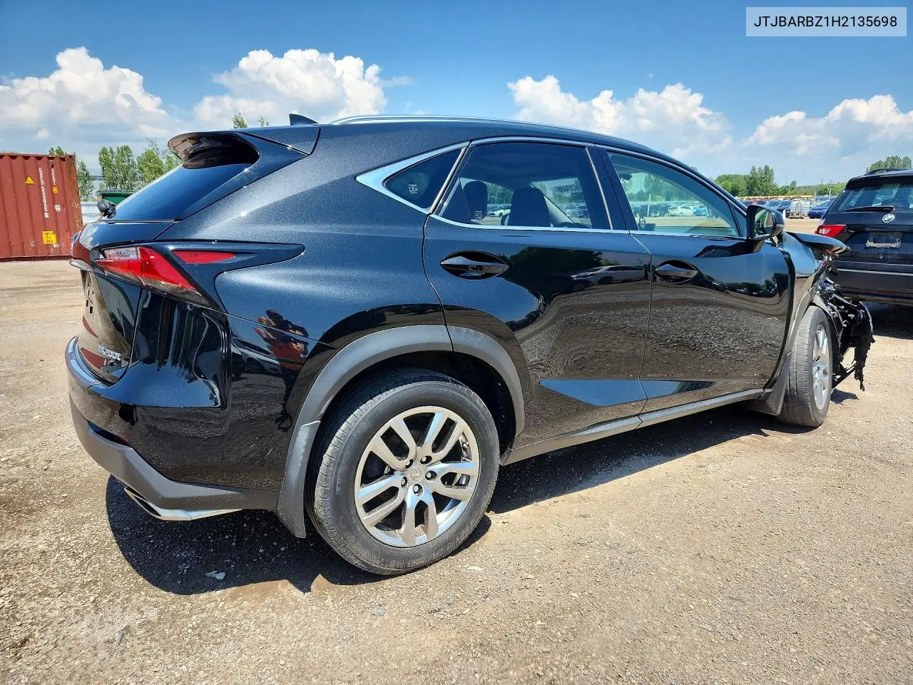 2017 Lexus Nx 200T VIN: JTJBARBZ1H2135698 Lot: 60620486