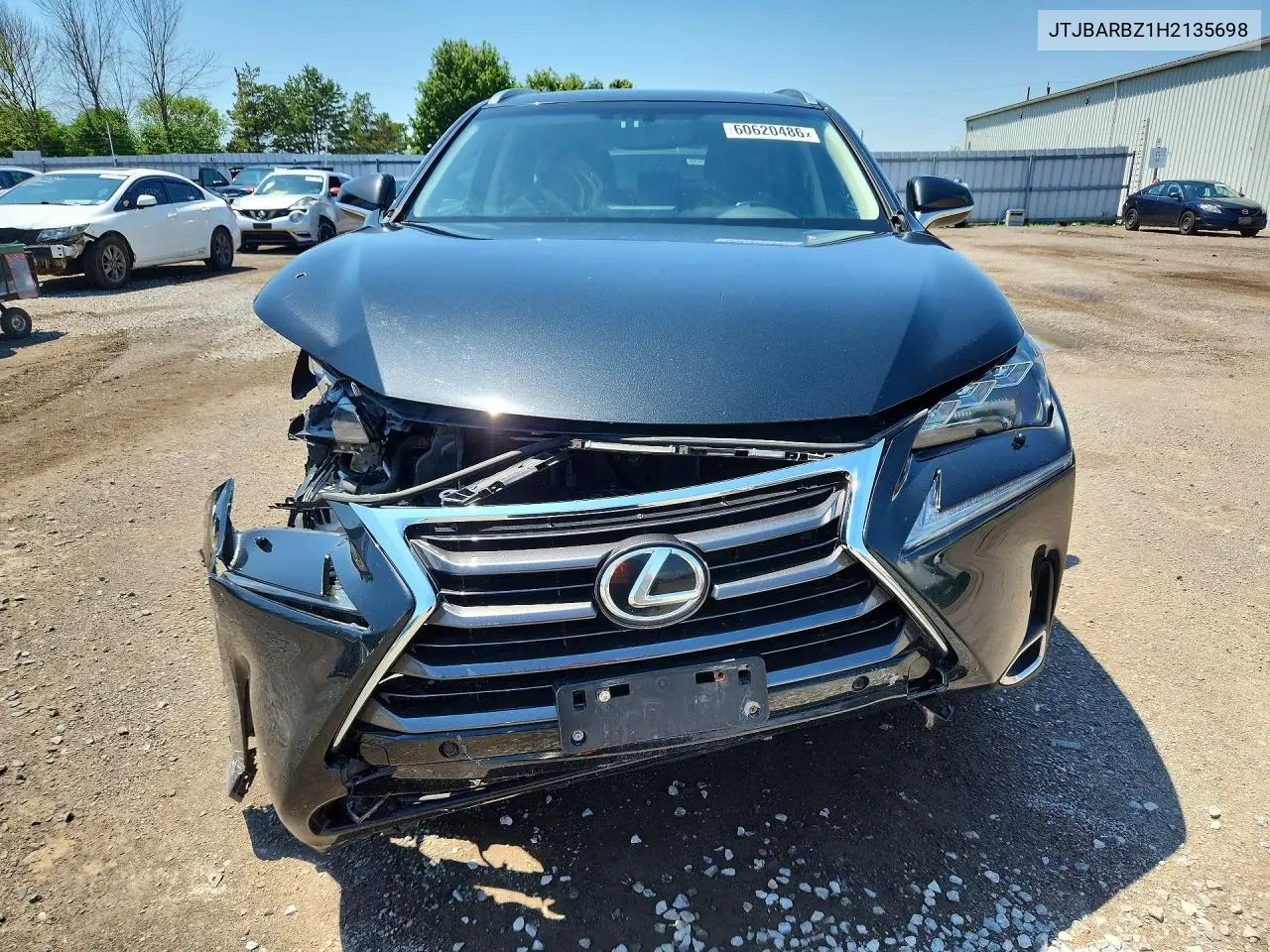 2017 Lexus Nx 200T VIN: JTJBARBZ1H2135698 Lot: 60620486