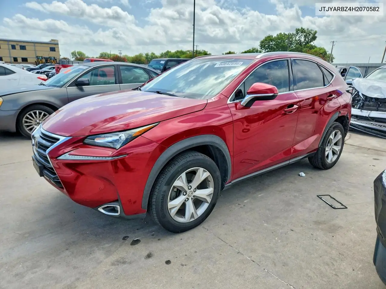 2017 Lexus Nx 200T Base VIN: JTJYARBZ4H2070582 Lot: 60642696