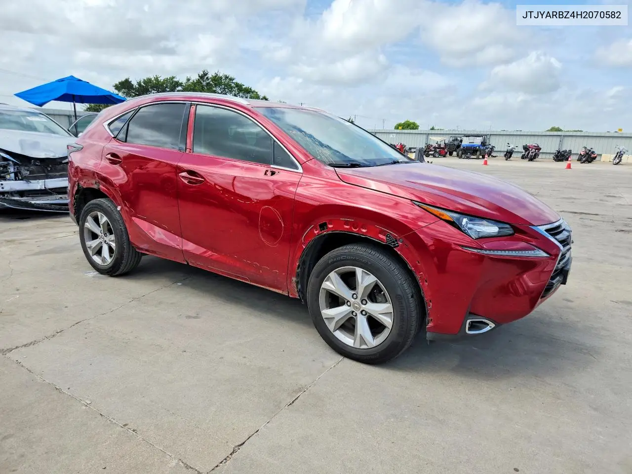 2017 Lexus Nx 200T Base VIN: JTJYARBZ4H2070582 Lot: 60642696