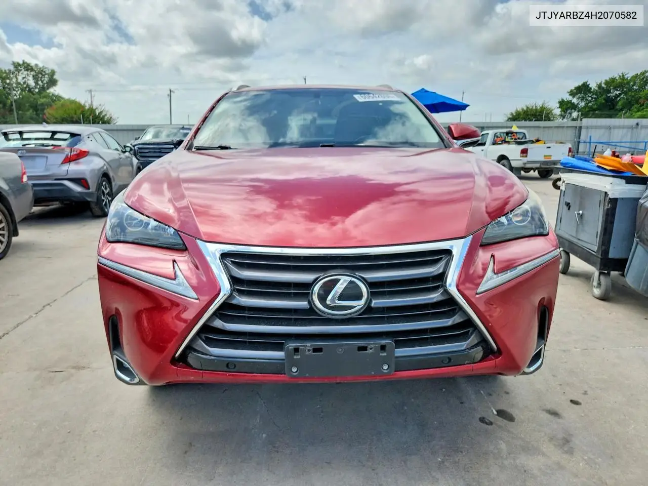 2017 Lexus Nx 200T Base VIN: JTJYARBZ4H2070582 Lot: 60642696