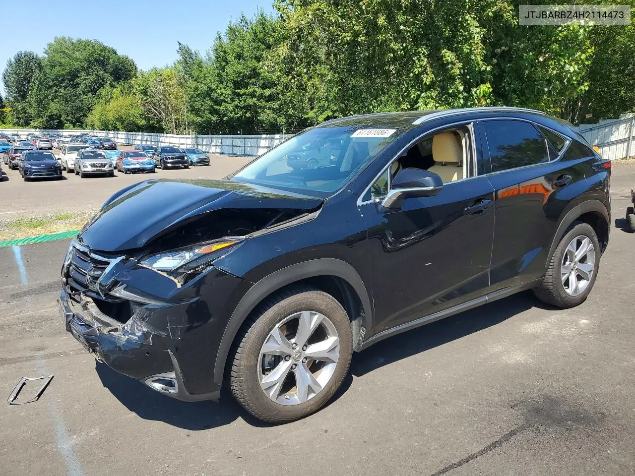 2017 Lexus Nx 200T Base VIN: JTJBARBZ4H2114473 Lot: 61161886