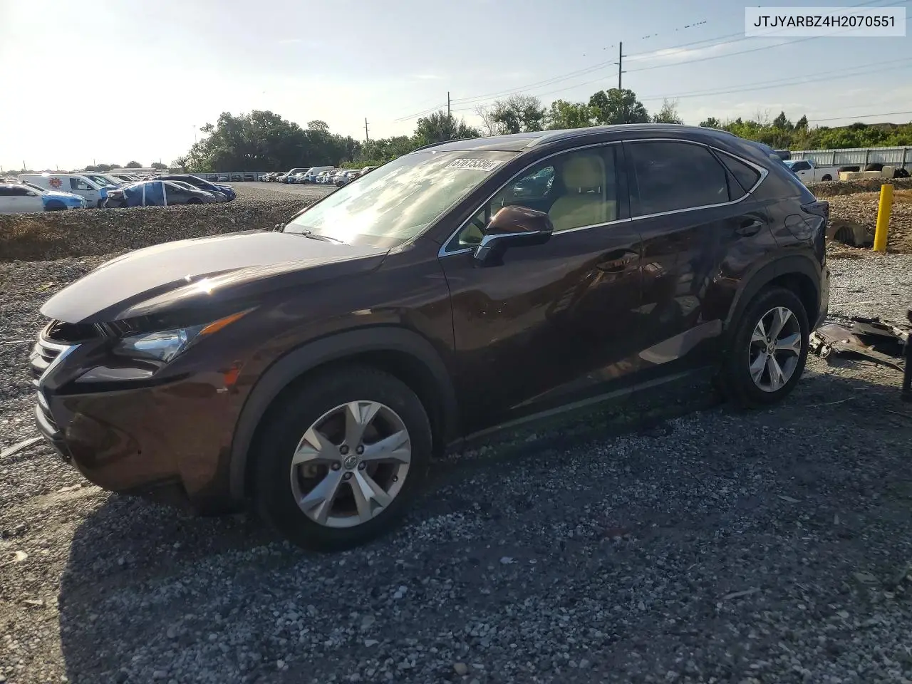 2017 Lexus Nx 200T Base VIN: JTJYARBZ4H2070551 Lot: 61615336