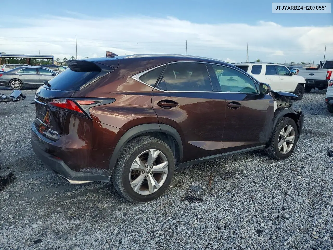 2017 Lexus Nx 200T Base VIN: JTJYARBZ4H2070551 Lot: 61615336