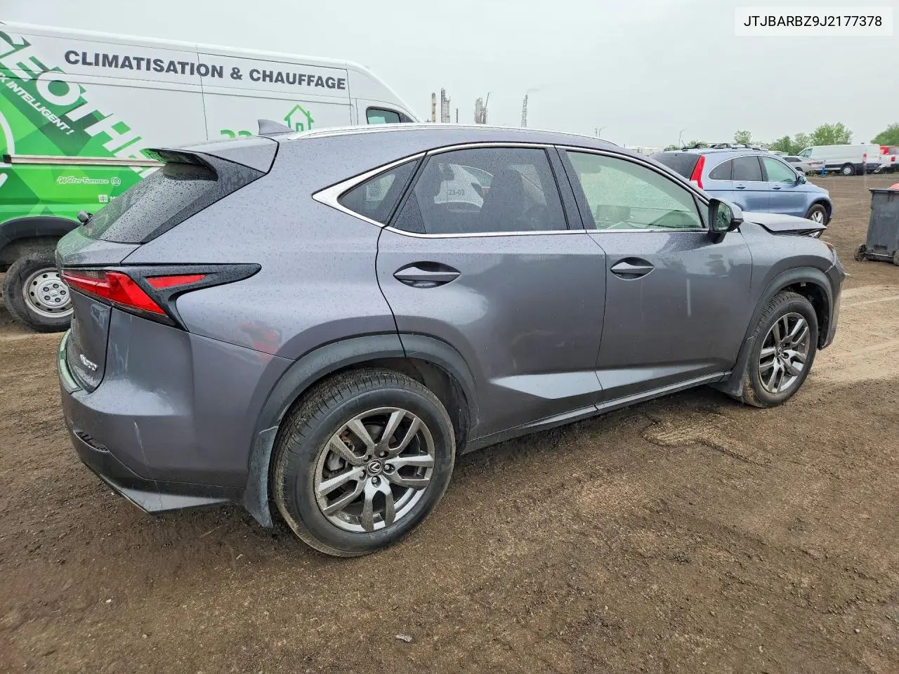 2018 Lexus Nx 300 Base VIN: JTJBARBZ9J2177378 Lot: 60239016