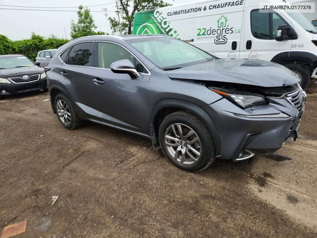 2018 Lexus Nx 300 Base VIN: JTJBARBZ9J2177378 Lot: 60239016