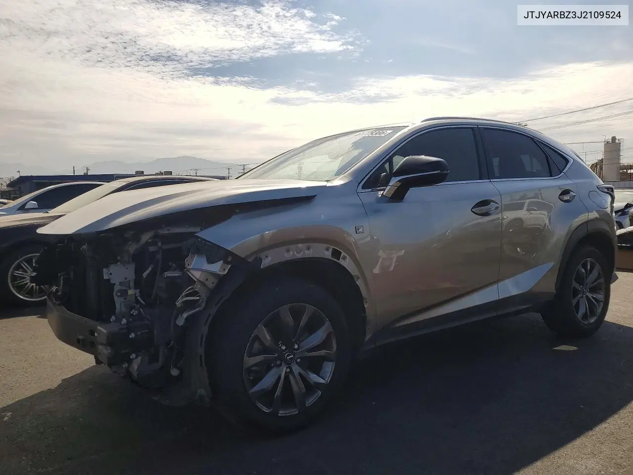 2018 Lexus Nx 300 F Sport VIN: JTJYARBZ3J2109524 Lot: 61779386