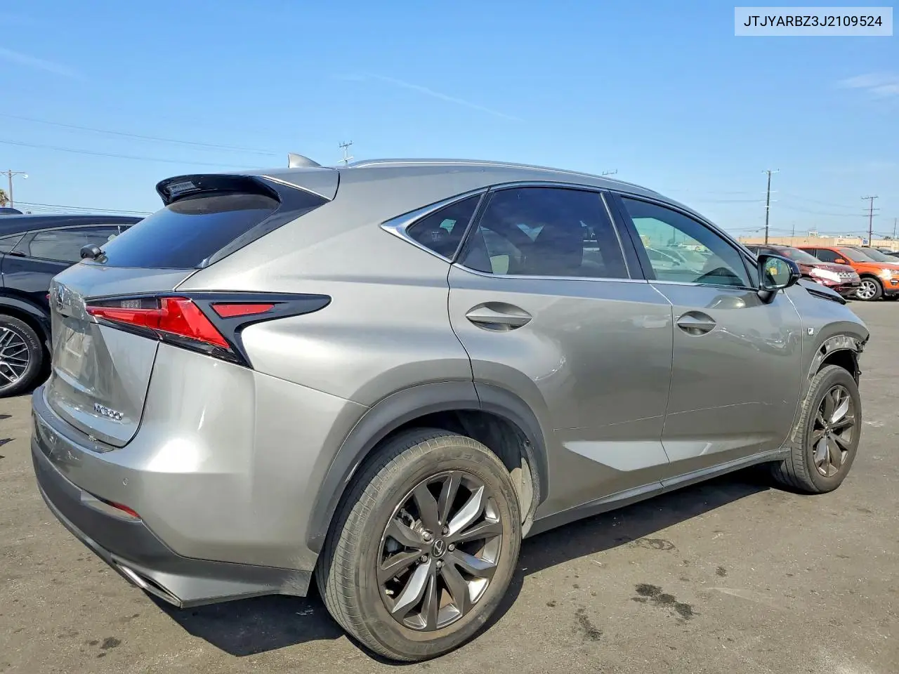 2018 Lexus Nx 300 F Sport VIN: JTJYARBZ3J2109524 Lot: 61779386