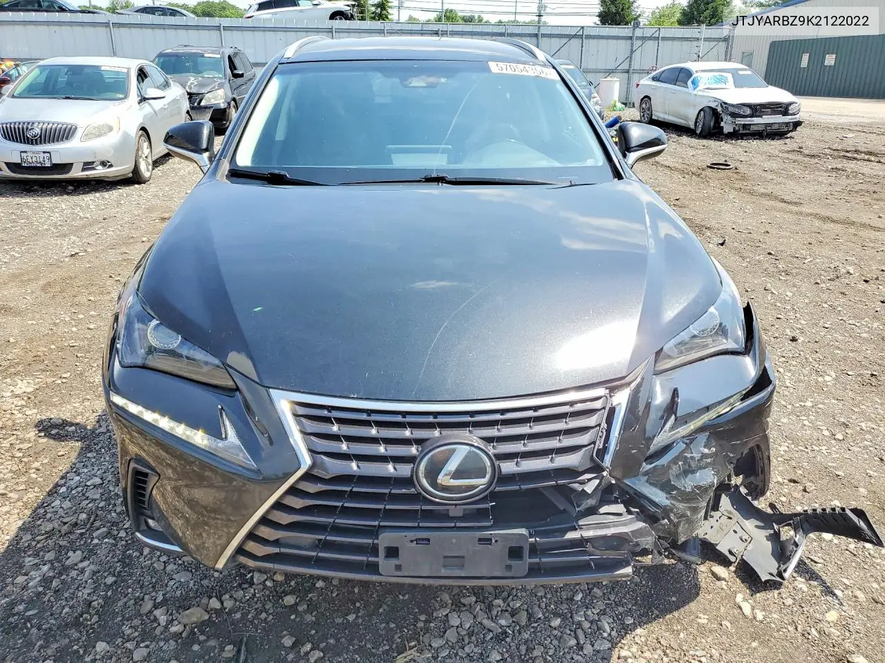 2019 Lexus Nx 300 Base VIN: JTJYARBZ9K2122022 Lot: 57054356