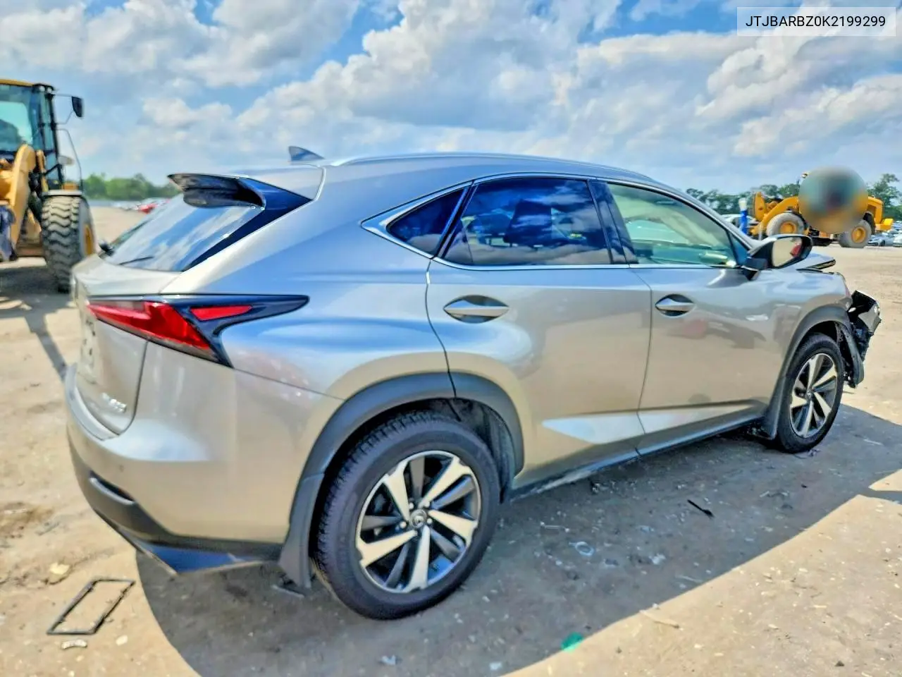 2019 Lexus Nx 300 Base VIN: JTJBARBZ0K2199299 Lot: 58710356