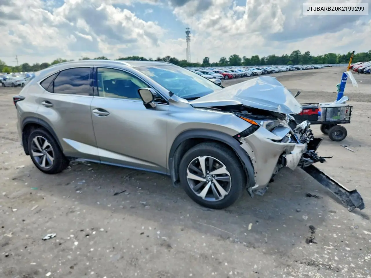 2019 Lexus Nx 300 Base VIN: JTJBARBZ0K2199299 Lot: 58710356