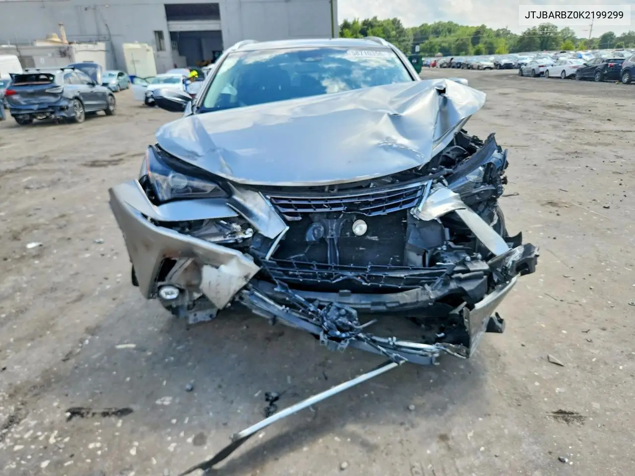 2019 Lexus Nx 300 Base VIN: JTJBARBZ0K2199299 Lot: 58710356