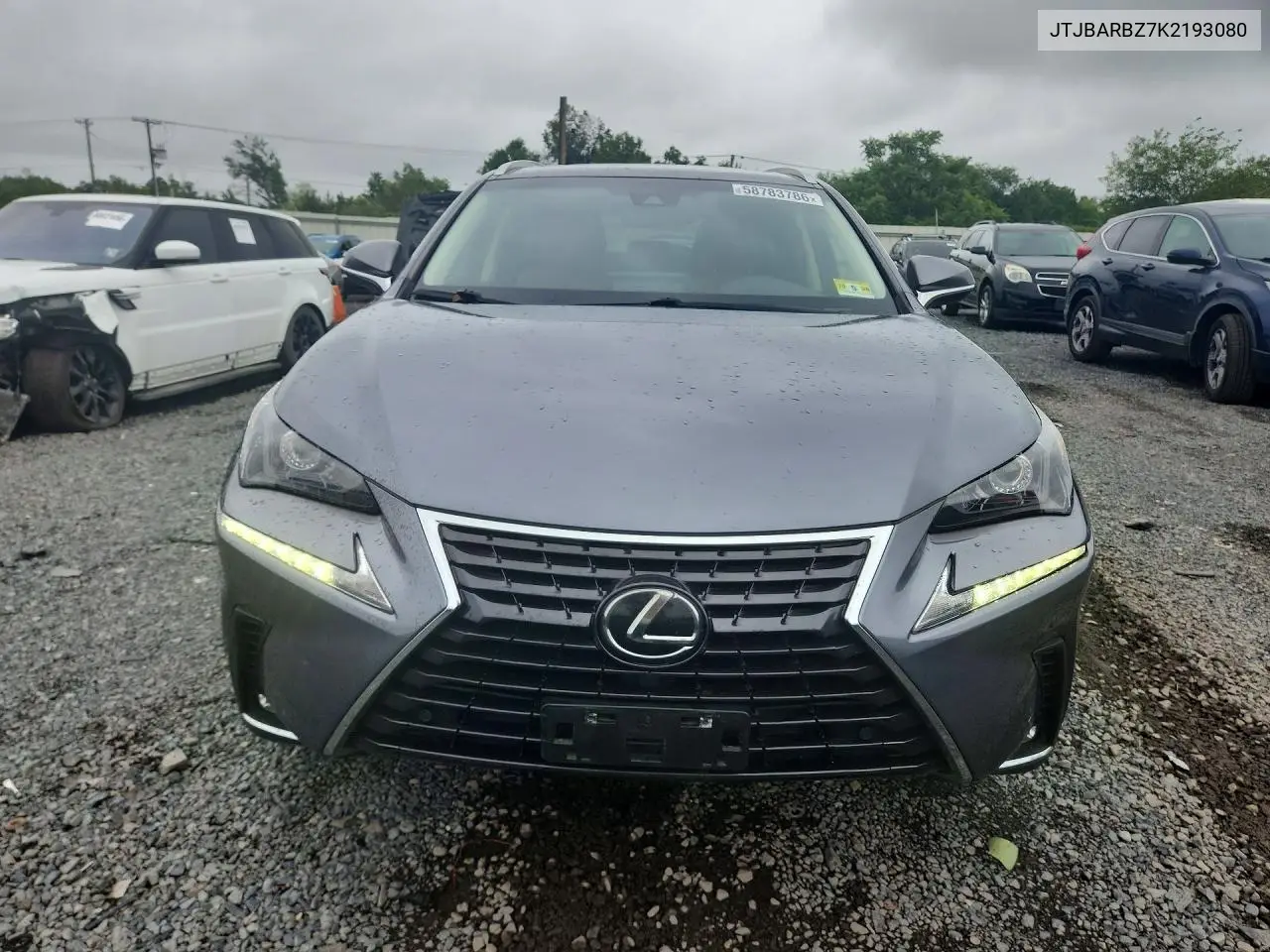 2019 Lexus Nx 300 Base VIN: JTJBARBZ7K2193080 Lot: 58783786
