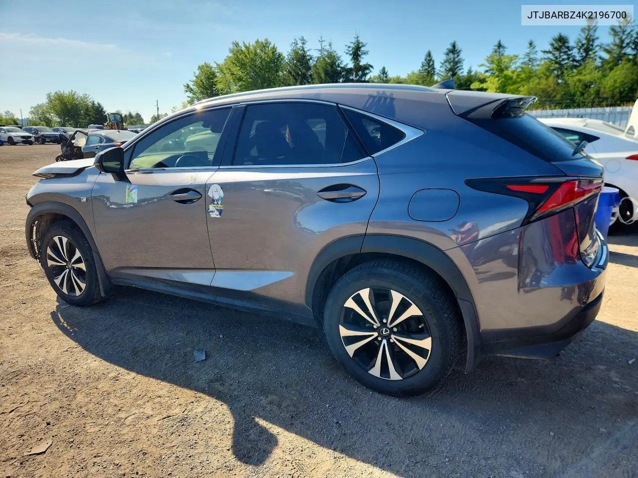 2019 Lexus Nx 300 Base VIN: JTJBARBZ4K2196700 Lot: 58799946
