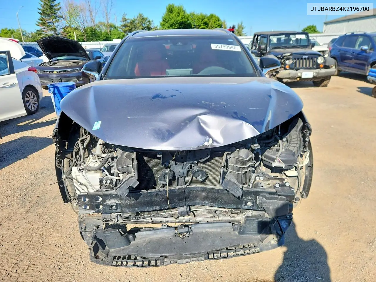 2019 Lexus Nx 300 Base VIN: JTJBARBZ4K2196700 Lot: 58799946
