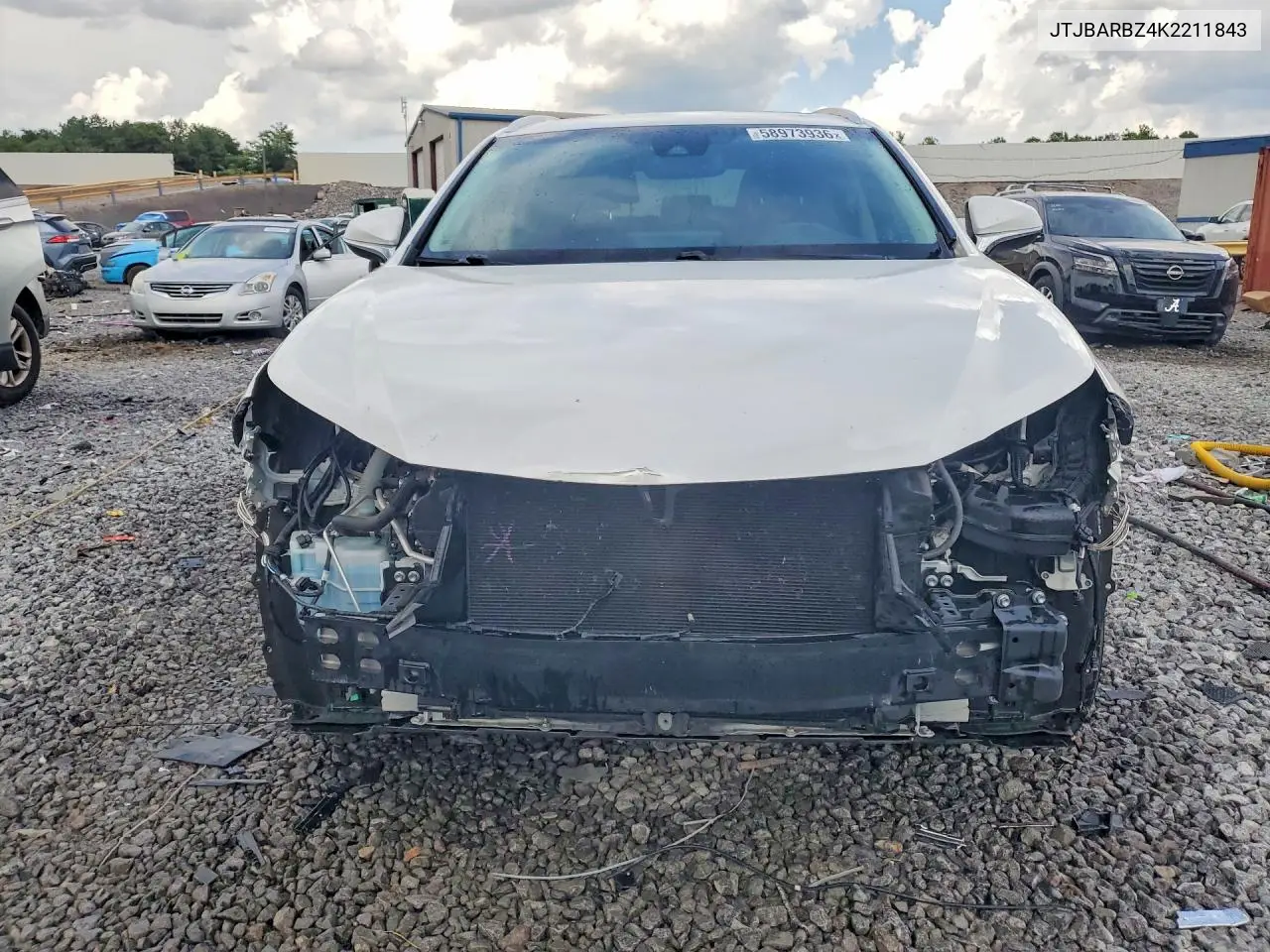 2019 Lexus Nx 300 Base VIN: JTJBARBZ4K2211843 Lot: 58973936