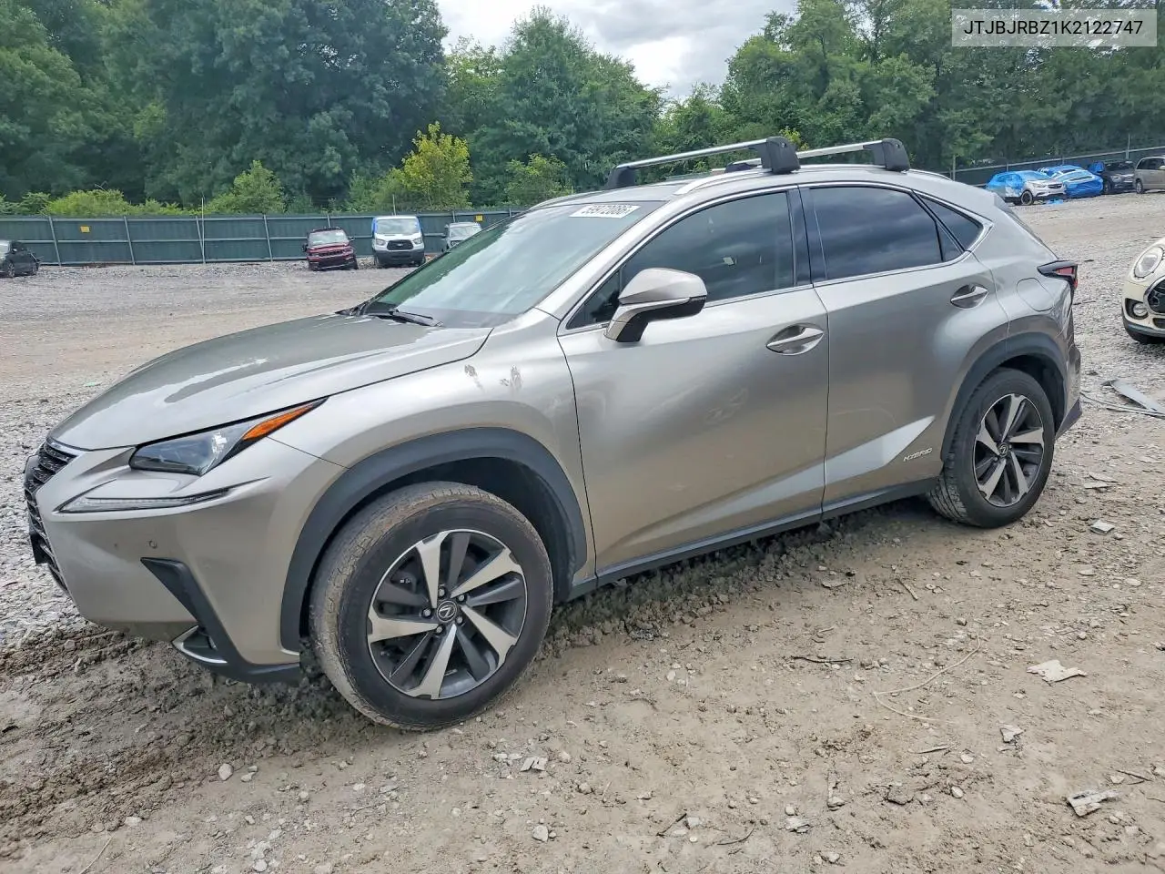 2019 Lexus Nx 300H VIN: JTJBJRBZ1K2122747 Lot: 59972086