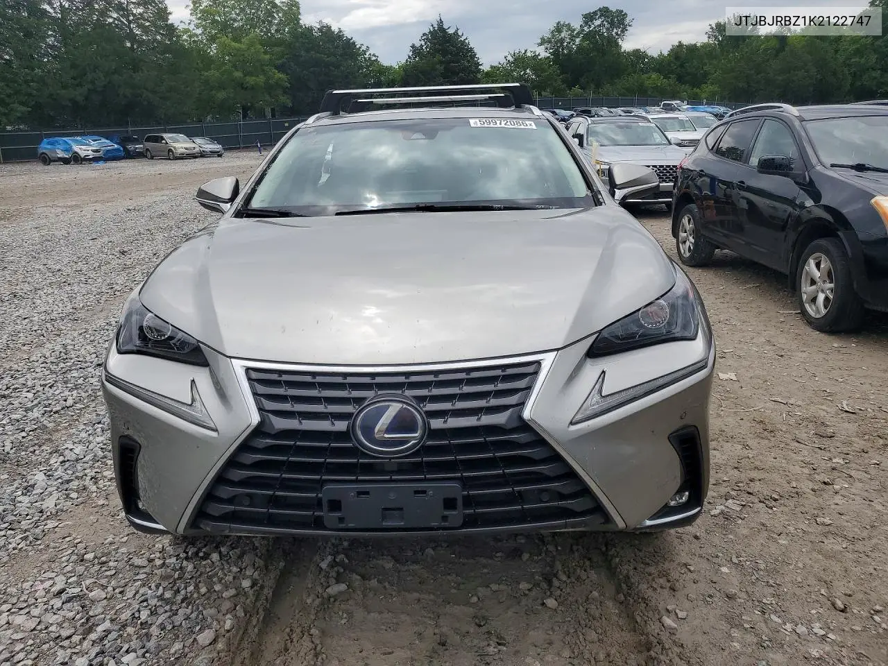 2019 Lexus Nx 300H VIN: JTJBJRBZ1K2122747 Lot: 59972086