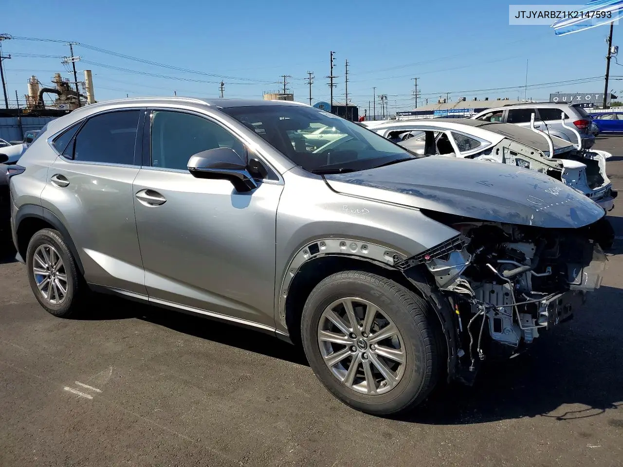 2019 Lexus Nx 300 Base VIN: JTJYARBZ1K2147593 Lot: 61035576