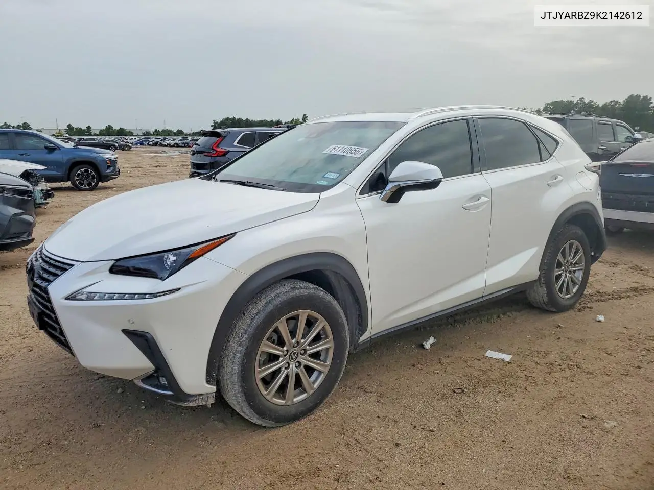 2019 Lexus Nx 300 Base VIN: JTJYARBZ9K2142612 Lot: 61110556