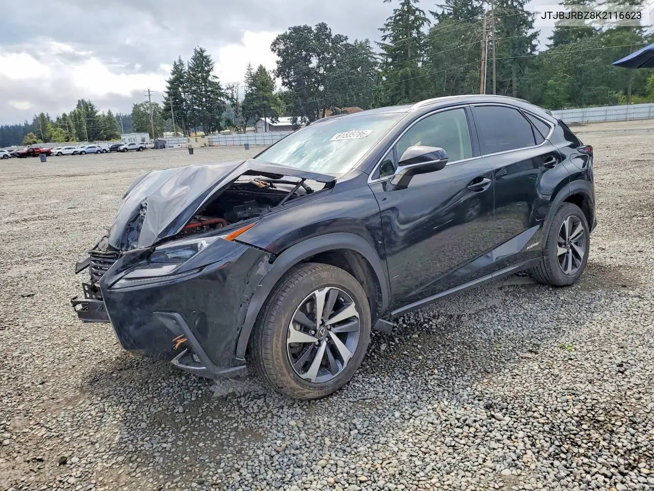 2019 Lexus Nx 300H VIN: JTJBJRBZ8K2116623 Lot: 61535786