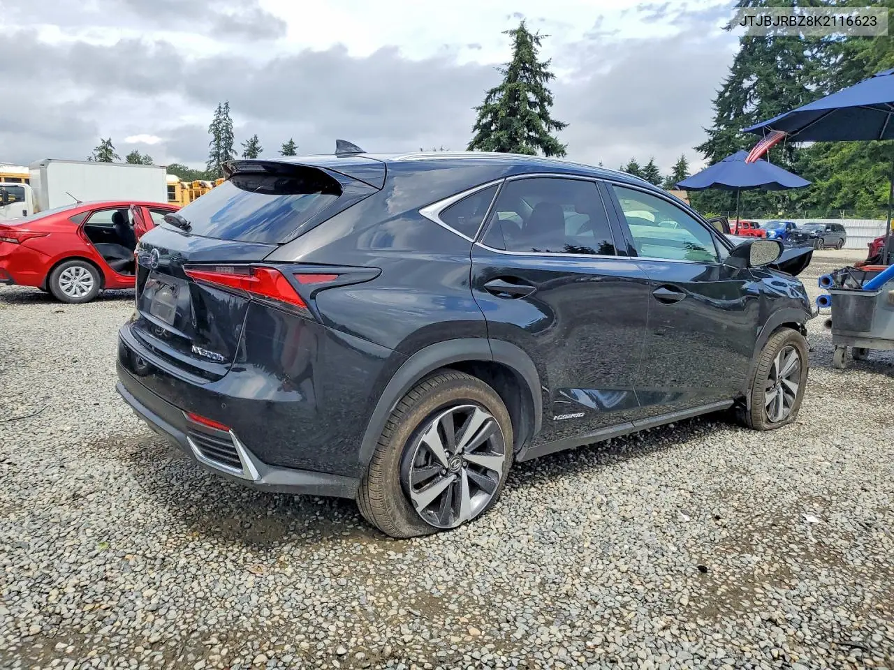 2019 Lexus Nx 300H VIN: JTJBJRBZ8K2116623 Lot: 61535786