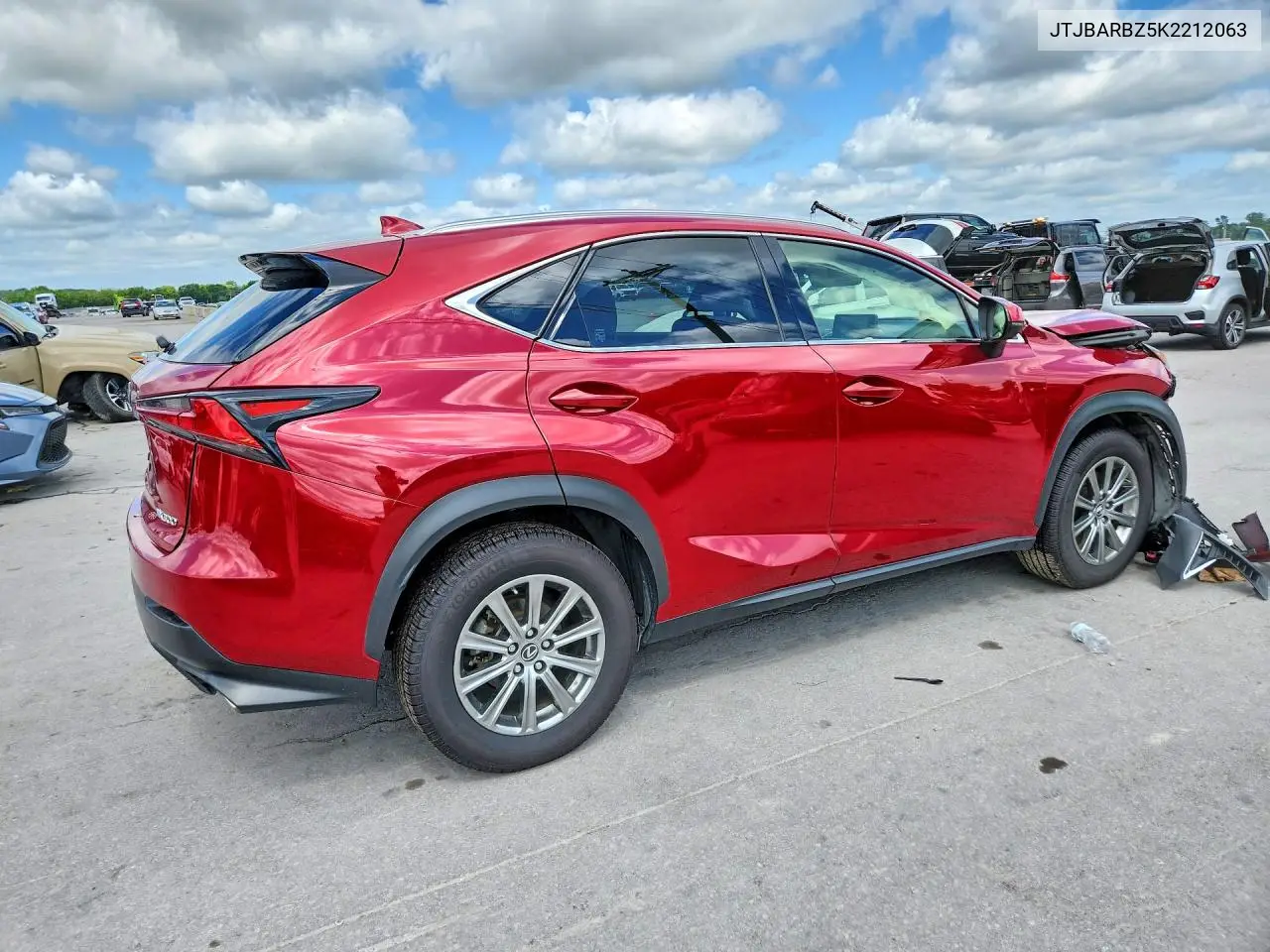 2019 Lexus Nx 300 Base VIN: JTJBARBZ5K2212063 Lot: 61593426