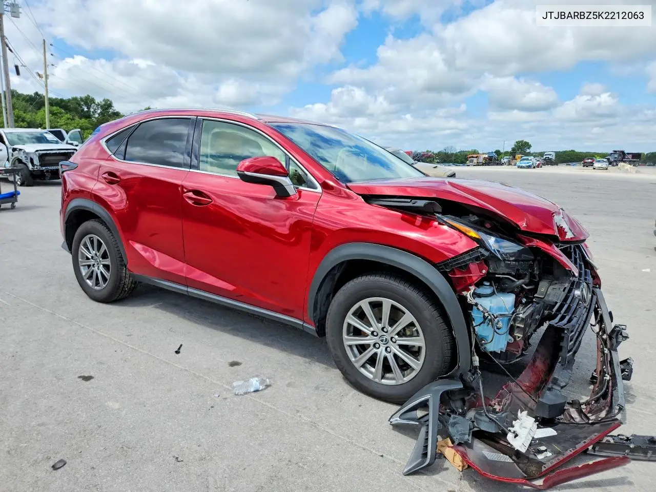 2019 Lexus Nx 300 Base VIN: JTJBARBZ5K2212063 Lot: 61593426