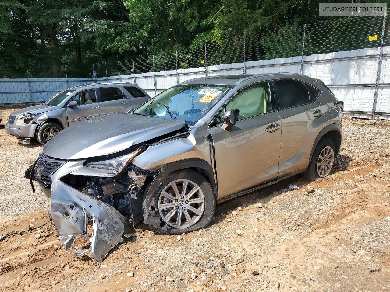 2020 Lexus Nx 300 VIN: JTJDARBZ9L5018791 Lot: 59674596