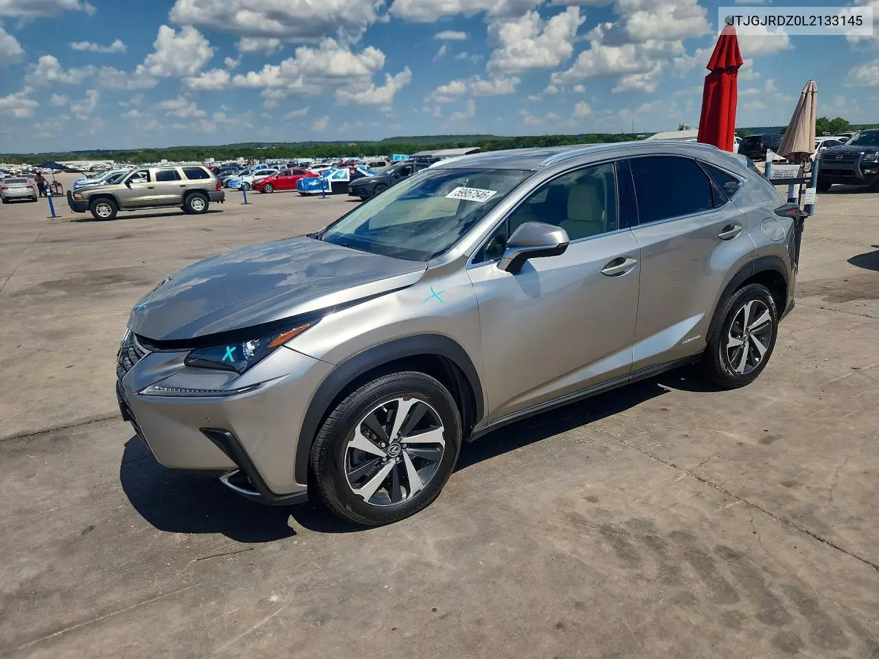 2020 Lexus Nx 300H VIN: JTJGJRDZ0L2133145 Lot: 59957546