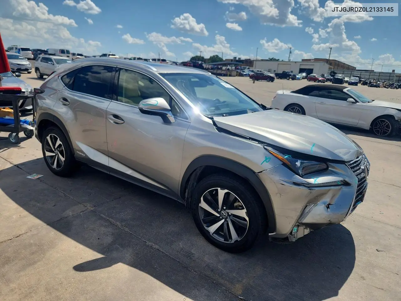 2020 Lexus Nx 300H VIN: JTJGJRDZ0L2133145 Lot: 59957546