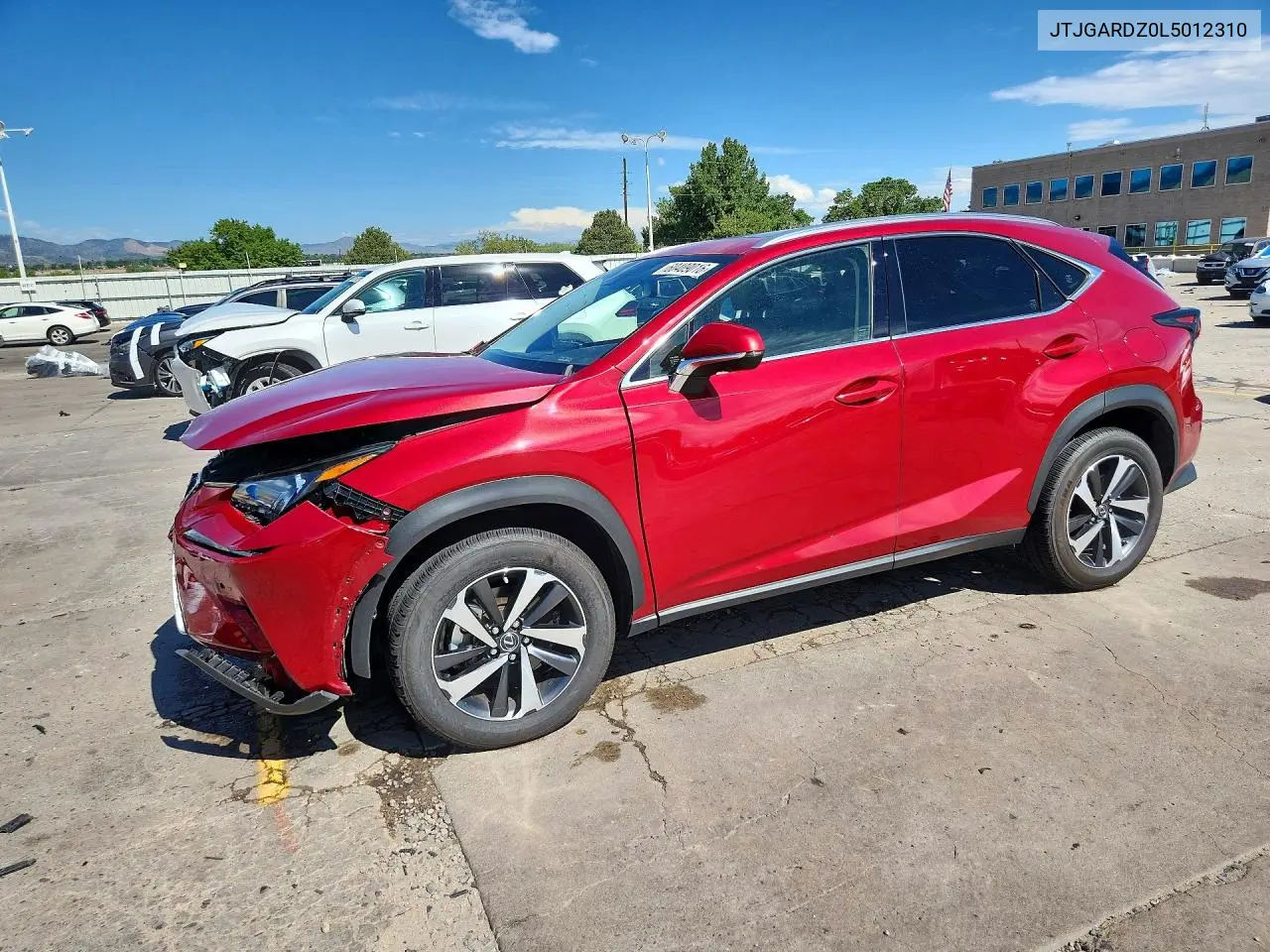 2020 Lexus Nx 300 VIN: JTJGARDZ0L5012310 Lot: 60409016