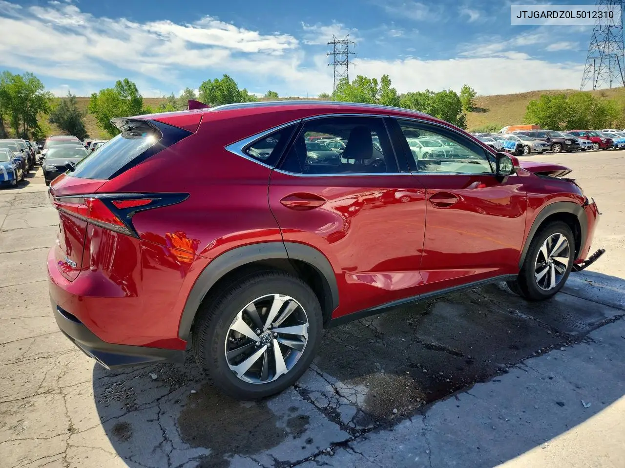 2020 Lexus Nx 300 VIN: JTJGARDZ0L5012310 Lot: 60409016