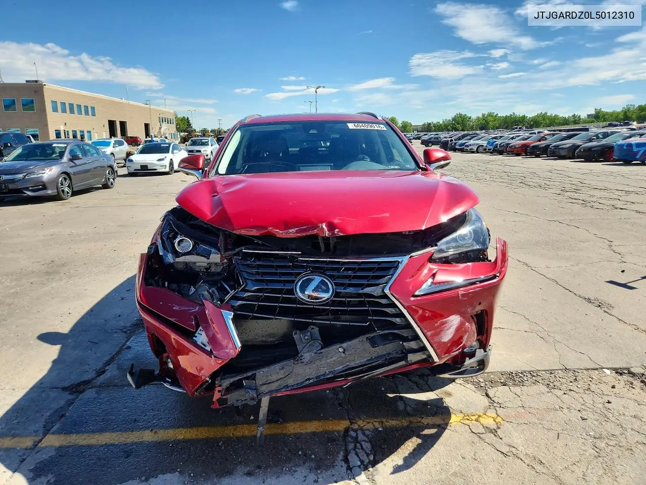 2020 Lexus Nx 300 VIN: JTJGARDZ0L5012310 Lot: 60409016