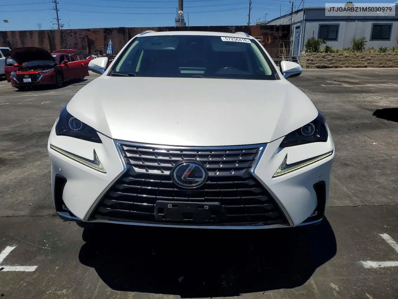2021 Lexus Nx 300 Base VIN: JTJGARBZ1M5030979 Lot: 57256416