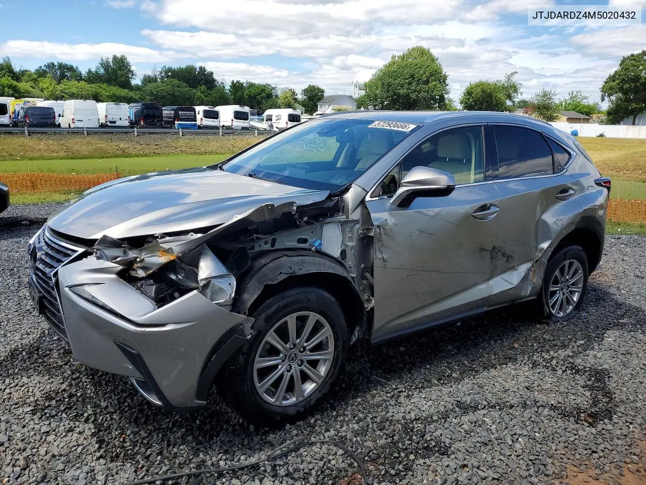 2021 Lexus Nx 300 Base VIN: JTJDARDZ4M5020432 Lot: 57293666