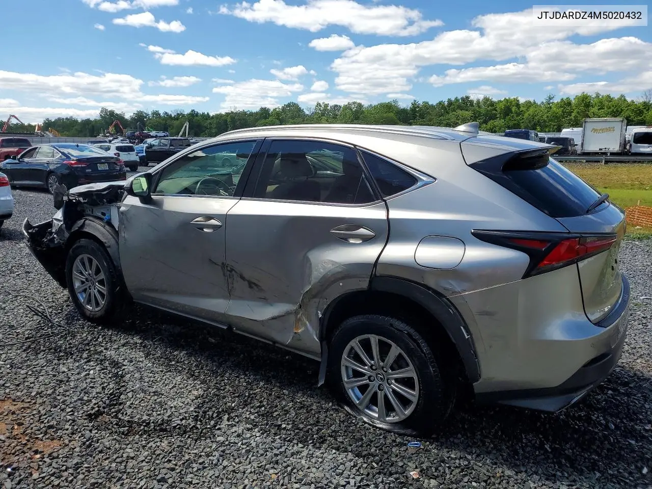 2021 Lexus Nx 300 Base VIN: JTJDARDZ4M5020432 Lot: 57293666
