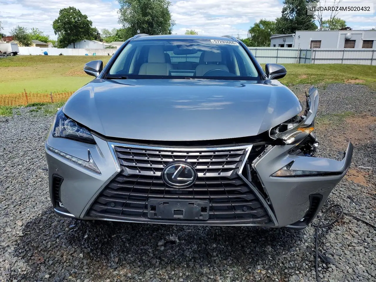 2021 Lexus Nx 300 Base VIN: JTJDARDZ4M5020432 Lot: 57293666