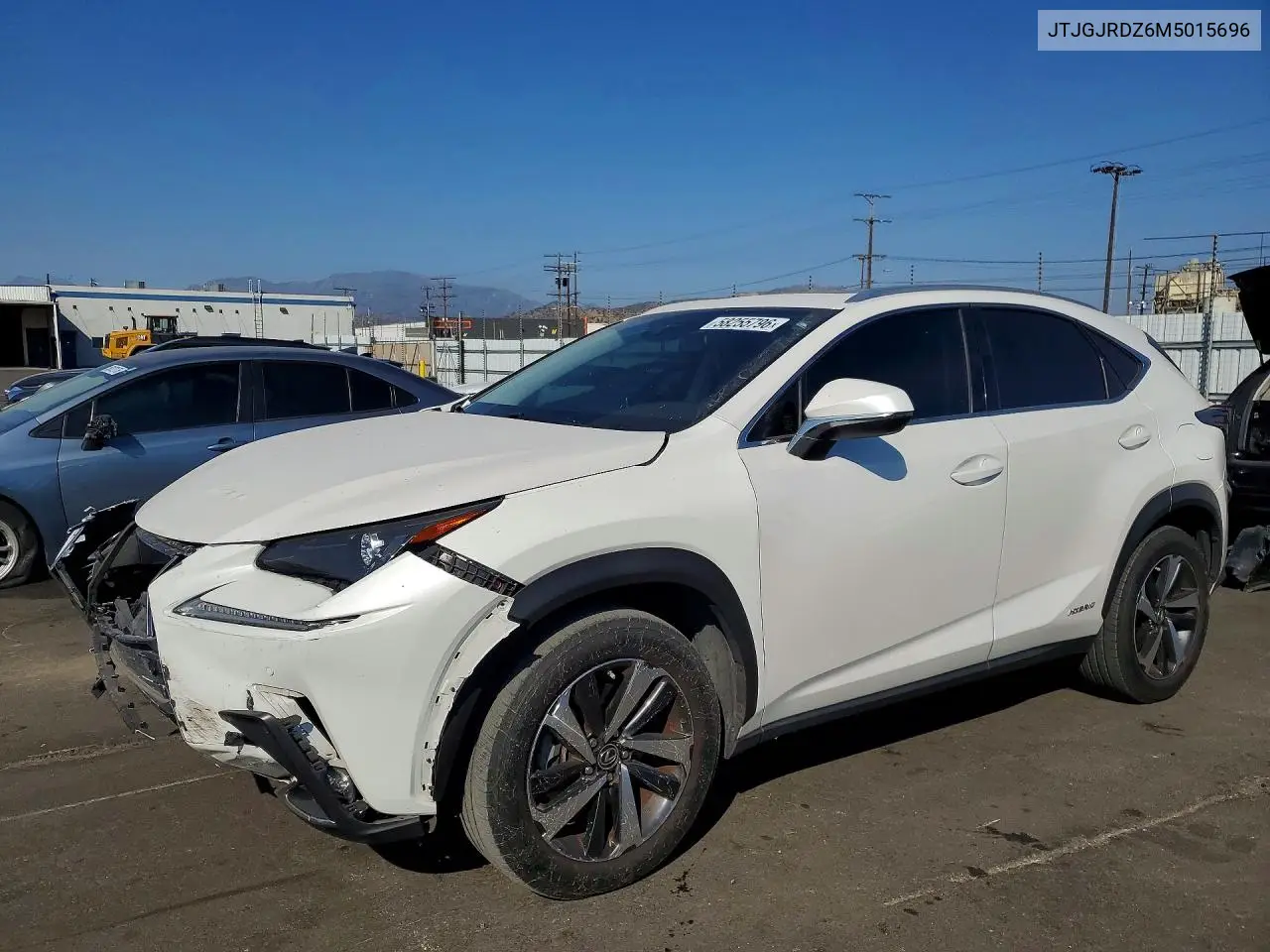 2021 Lexus Nx 300H Base VIN: JTJGJRDZ6M5015696 Lot: 58255796