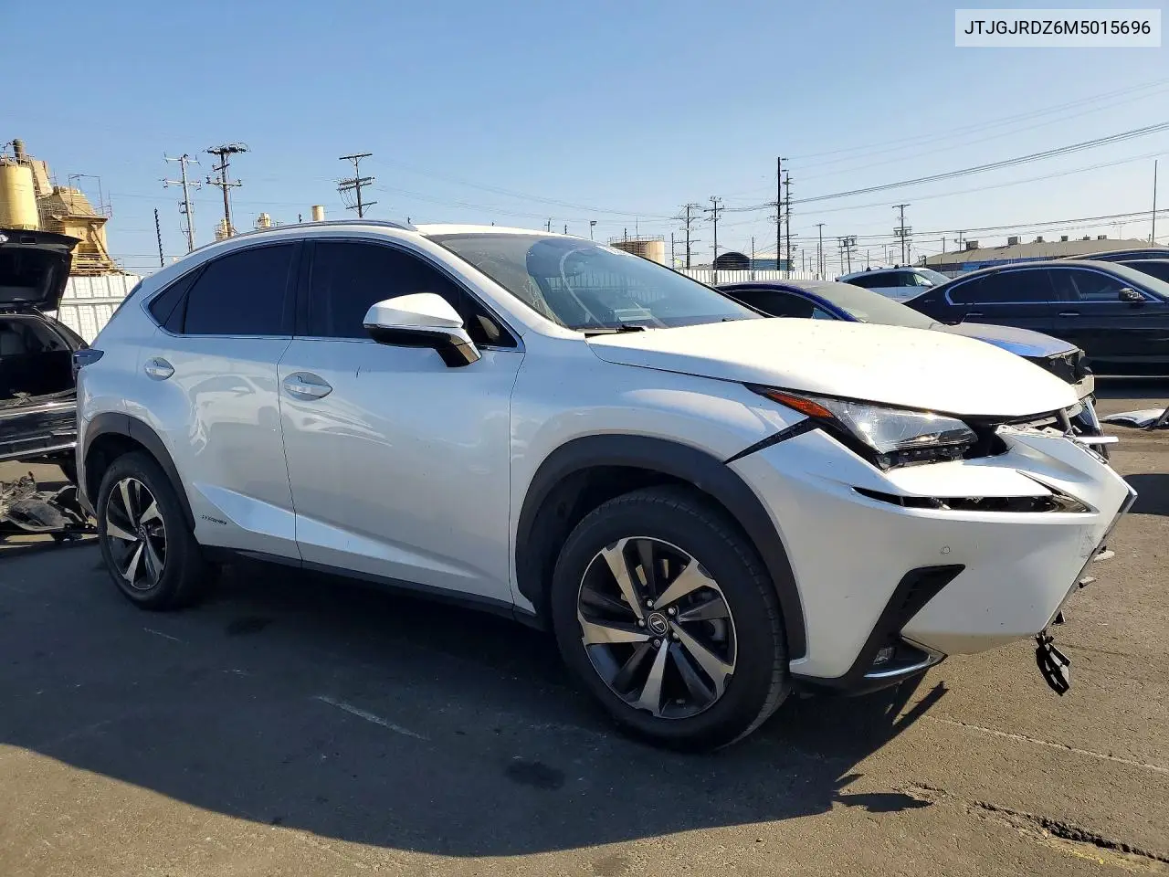 2021 Lexus Nx 300H Base VIN: JTJGJRDZ6M5015696 Lot: 58255796