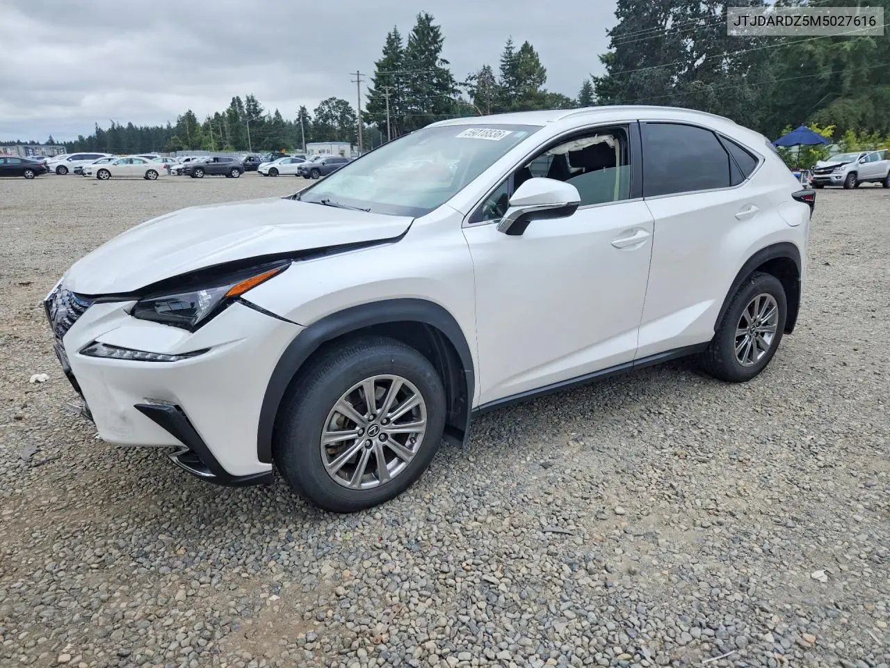2021 Lexus Nx 300 Base VIN: JTJDARDZ5M5027616 Lot: 59018836