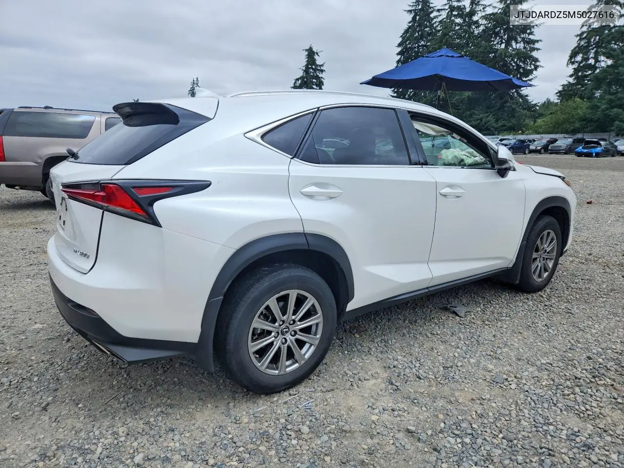2021 Lexus Nx 300 Base VIN: JTJDARDZ5M5027616 Lot: 59018836