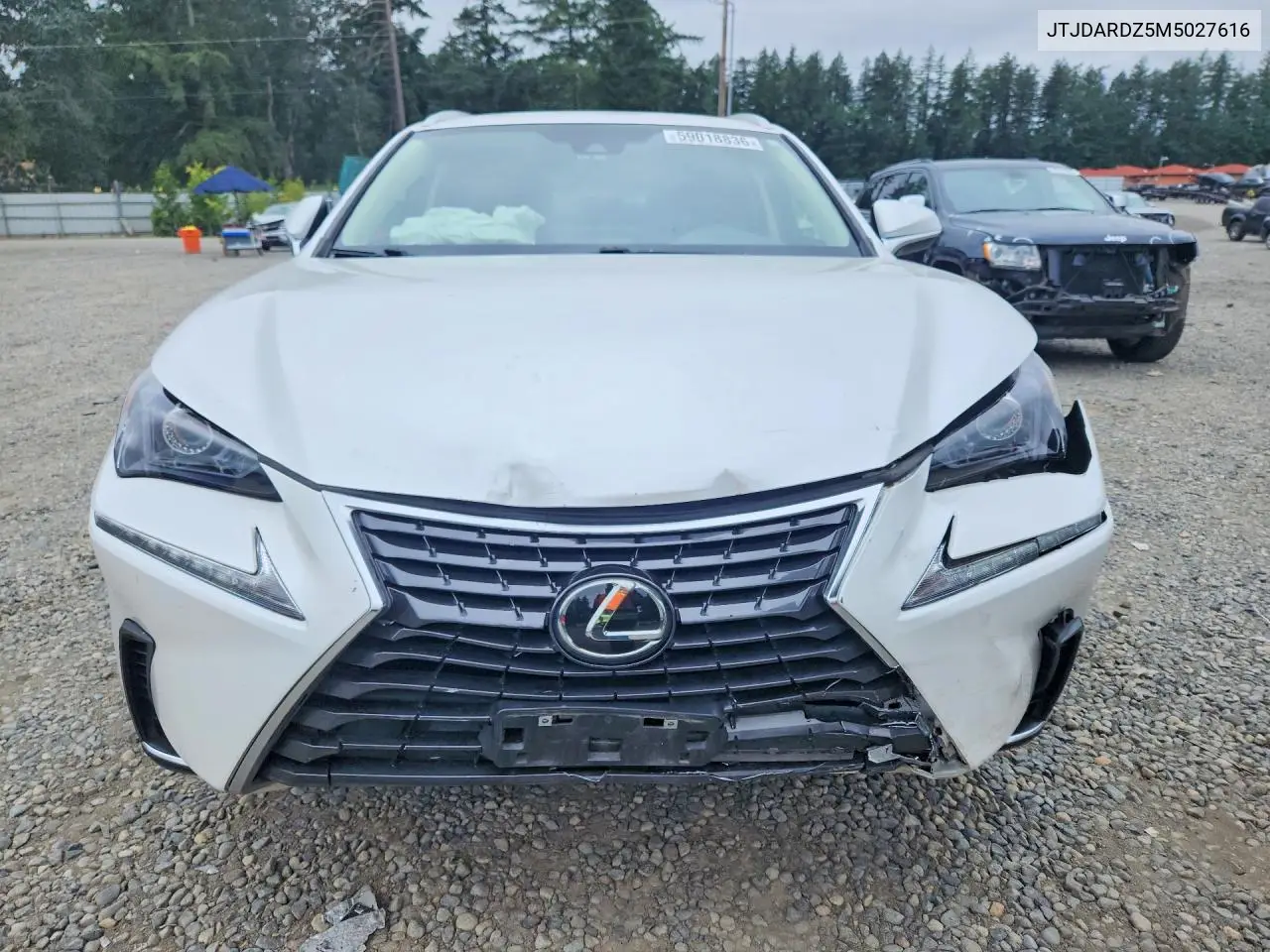 2021 Lexus Nx 300 Base VIN: JTJDARDZ5M5027616 Lot: 59018836