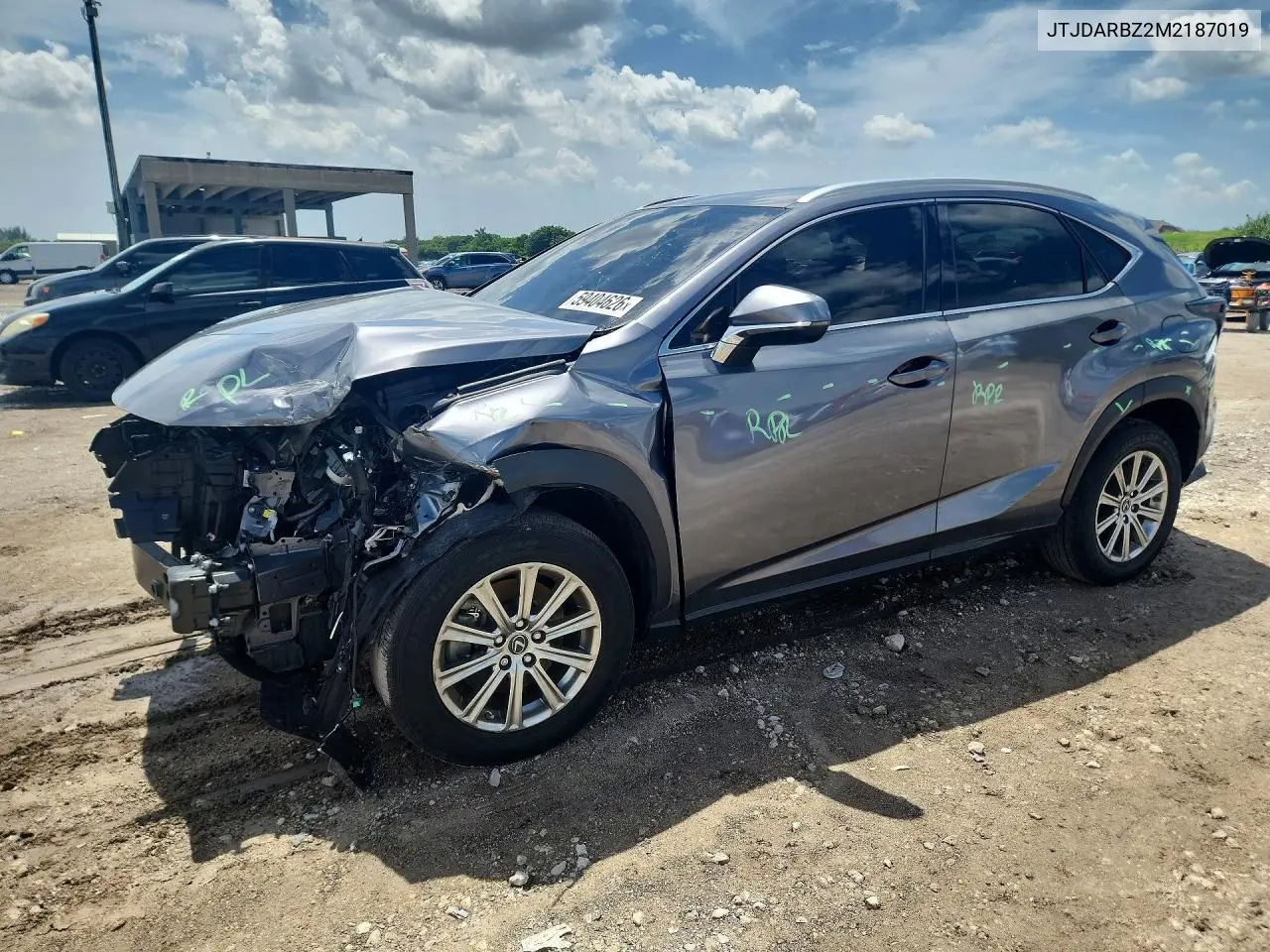 2021 Lexus Nx 300 Base VIN: JTJDARBZ2M2187019 Lot: 59404626