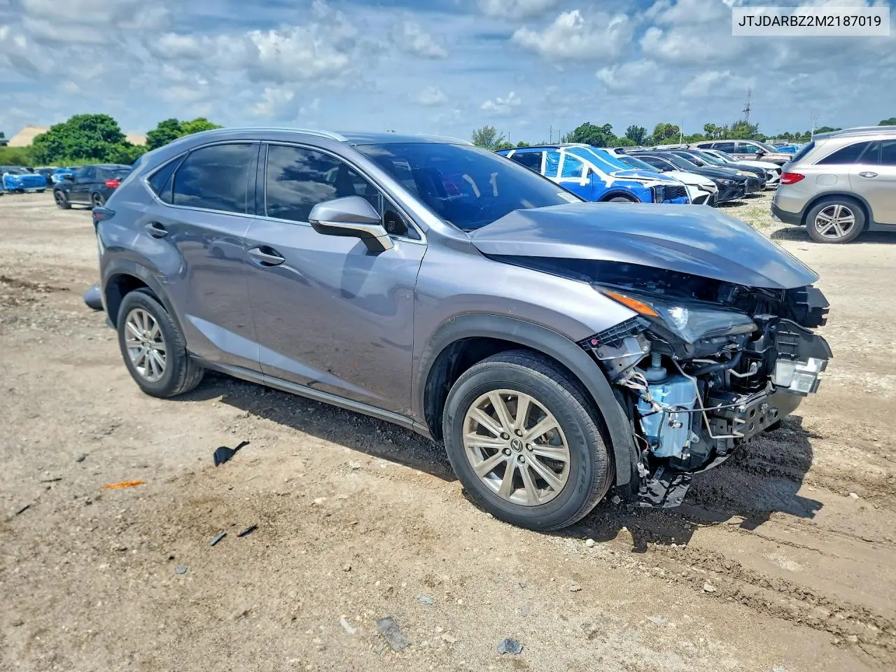 2021 Lexus Nx 300 Base VIN: JTJDARBZ2M2187019 Lot: 59404626