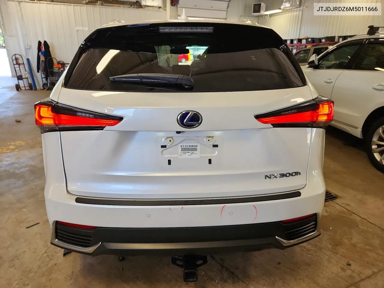 2021 Lexus Nx 300H Base VIN: JTJDJRDZ6M5011666 Lot: 60093986