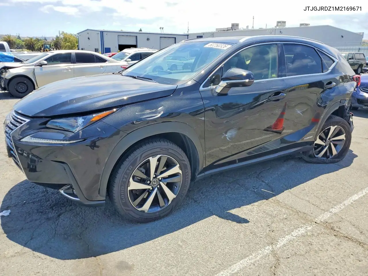 2021 Lexus Nx 300H Base VIN: JTJGJRDZ1M2169671 Lot: 60250326