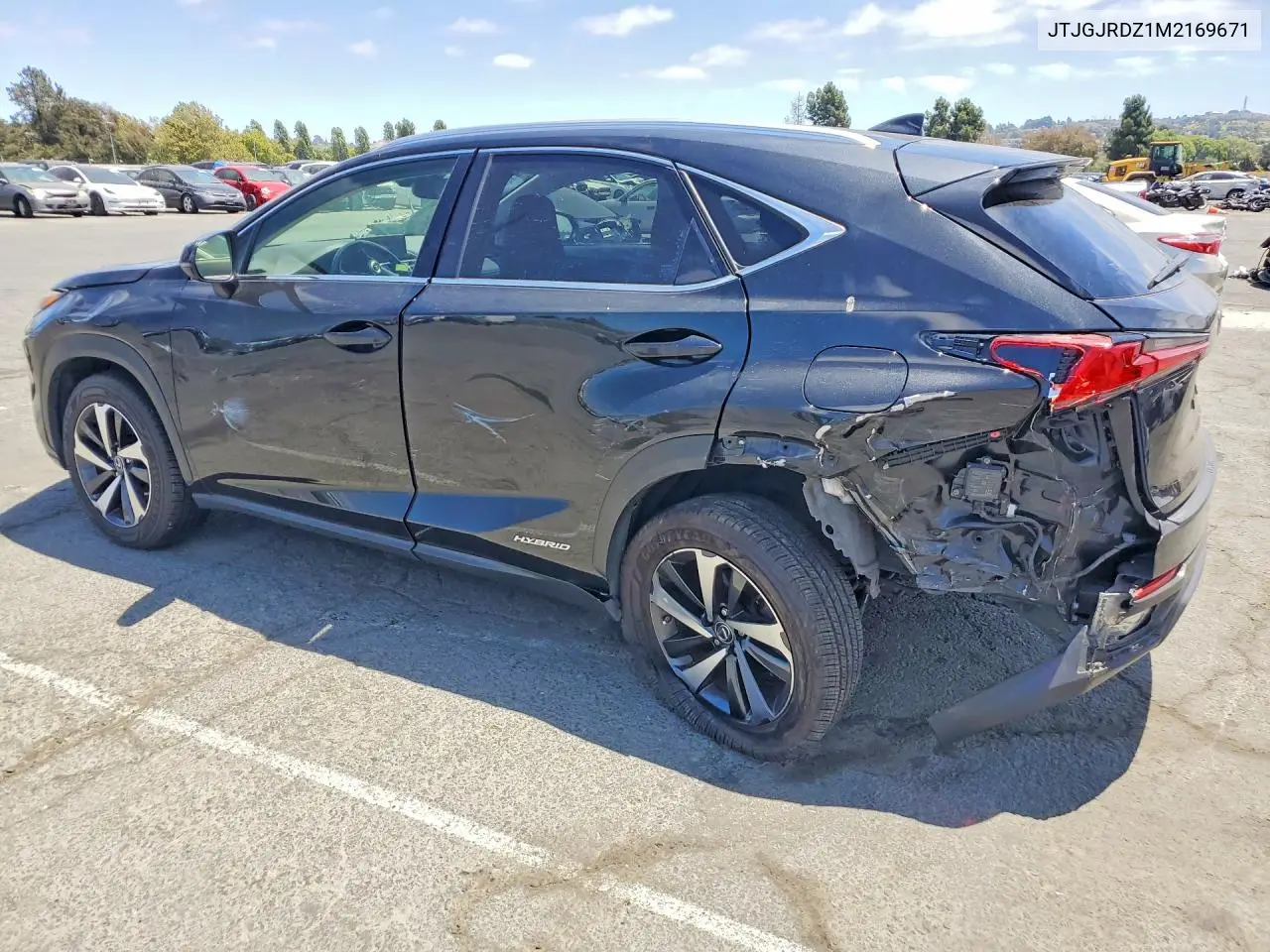 2021 Lexus Nx 300H Base VIN: JTJGJRDZ1M2169671 Lot: 60250326