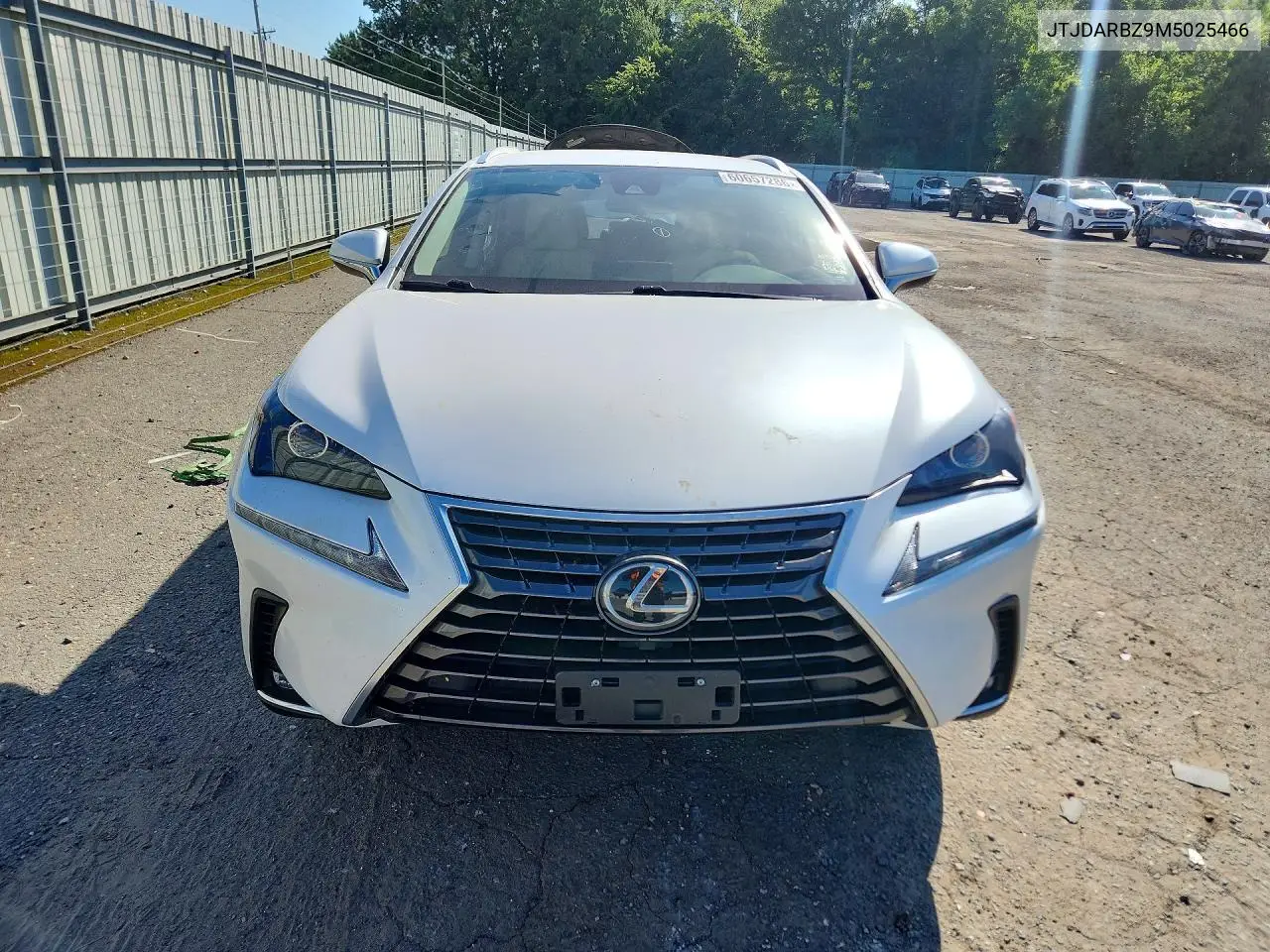 2021 Lexus Nx 300 VIN: JTJDARBZ9M5025466 Lot: 60657286